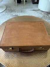 English Made  Brown leather briefcase, Swaine , Papworth Etc