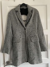 zara black and white blazer