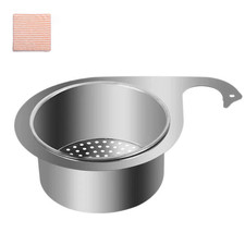Stainless Steel Swan Over Sink Strainer Basket, 4.5cm diameter taps