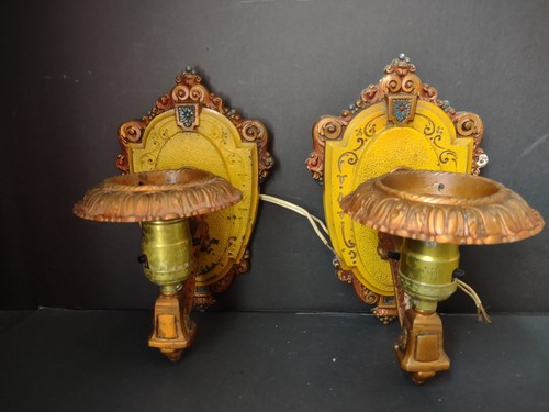 Vintage art deco wall sconces - wall,