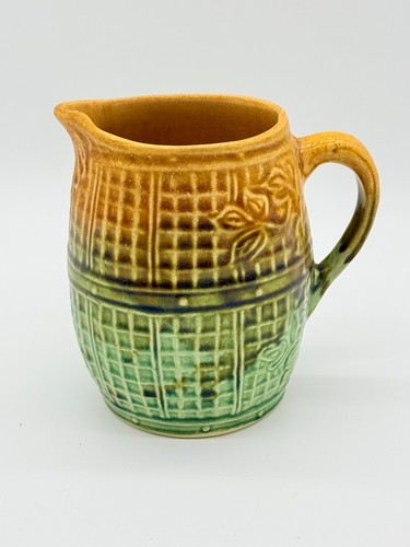 Antique victorian majolica jug - antique,