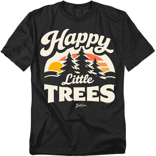 Bob ross happy little - happy, trees