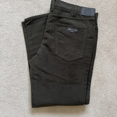 Chinos green moleskin - m&s,