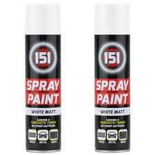 2 x 250ml 151 White Matt