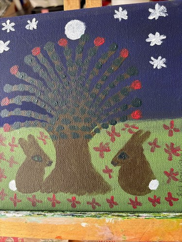 Rabbits the moonlight - in,