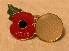 Vintage 2018 Enamel Poppy
