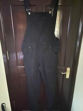 boohoo denim dungarees size 10