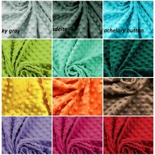 Luxury Super Soft Cuddle Plush Fleece Fabric Dimple Dot DIY Blanket width 160cm*