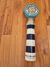 ROSA BLANCA BEER TAP PUMP HANDLE BAR BREWERIANA PUB DECOR MANCAVE