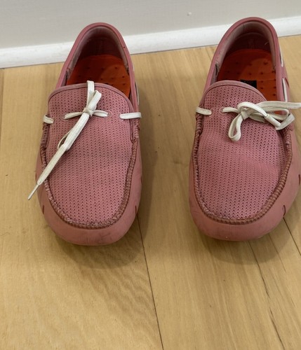 Swims loafers pink white slip - swims,