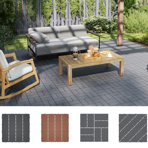 Garden decking tiles 30x30cm - garden,