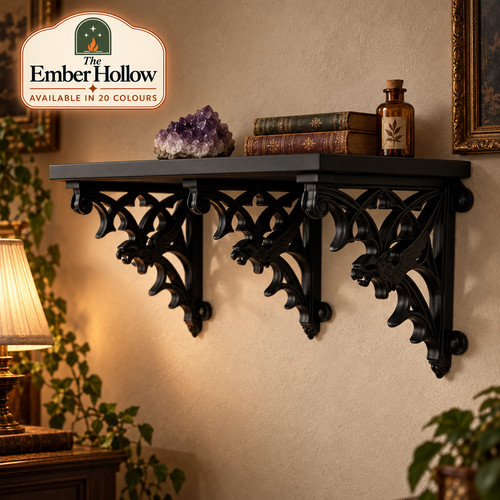 Gothic griffin wall shelf - wall,