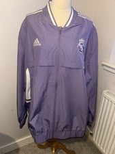 Real Madrid Men’s Anthem Intel Track Purple 3XL Top Zip Up Jacket Adidas