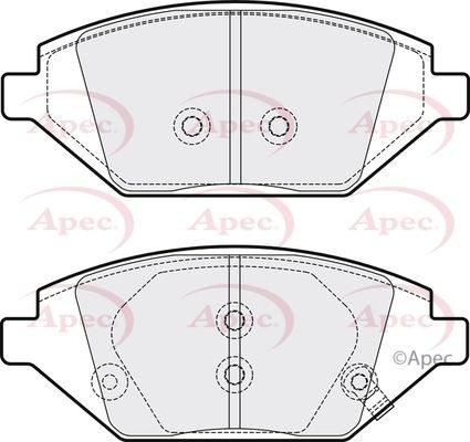 Front axle brake pads - brake, set
