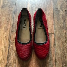 SWEAR London red cow leather