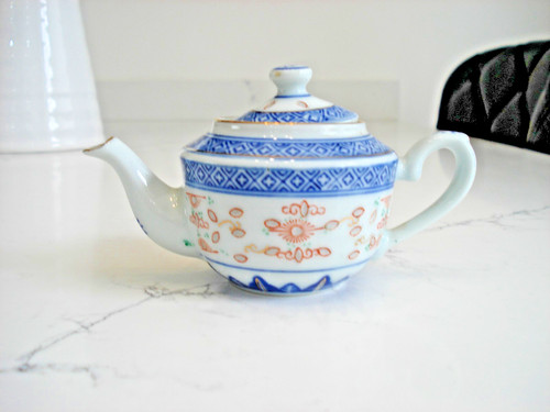 Vintage chinese rice eyes blue - rice,