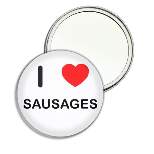 Sausages love heart round - i,