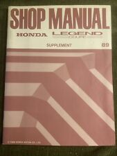Honda Shop Manual, Legend Coupe 89, Supplement 1989 WSM3