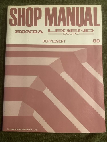 Honda shop manual legend - honda, manual,