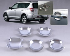 5x Chrome Door Handle Cup Bowl