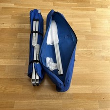 Folding Camping Bed 6 Legs. Blue with carry bag