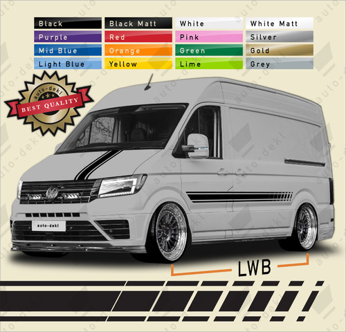 Side stripes bonnet stickers - side,