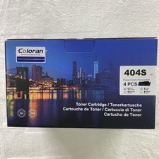 Coloran 4pc 404s Ink Toner Cartridges Replacement Black Magenta Yellow Cyan