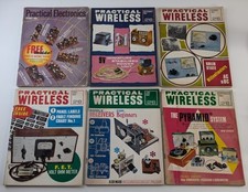 Vintage 1960's Practical Wireless / Electronics Magazines (Fair cond See pics )