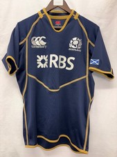SCOTLAND 2011/12 Canterbury Rugby Union Shirt Navy Men's UK Size Medium - CG I10