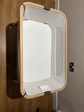 Silver Cross Lunar Bedside Baby Crib with Mattress