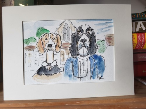 American gothic parody fun - gothic,