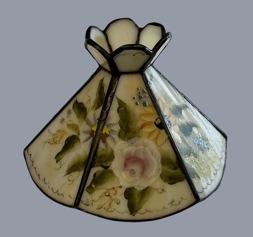 Vintage glass lamp shade - vintage,