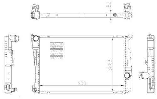 Nrf radiator for bmw - nrf, xdrive