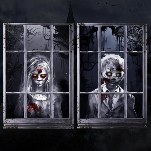 Large halloween window - 2x,