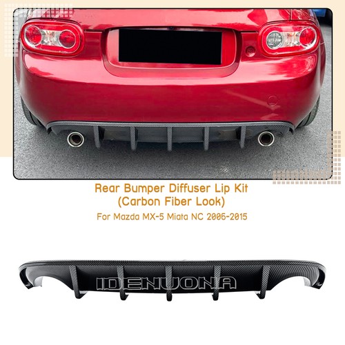 Carbon look rear bumper - carbon,