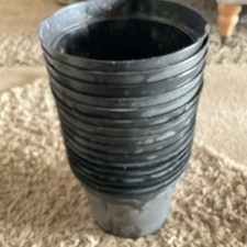16 Black 3 Litre Assorted  Black Plastic Plant Flower Pots - Used Unwashed