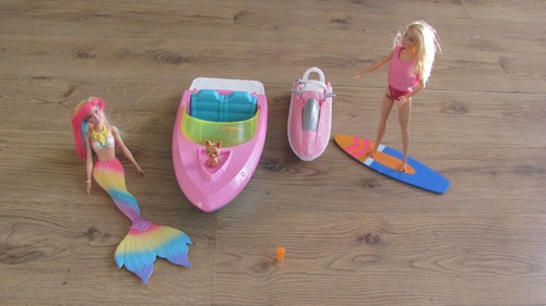 Barbie boat - boat, ,