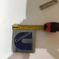 Vintage Cummins Engine Badge, Cummings Truck Lorry Logo, ERF Grille Decal Used 