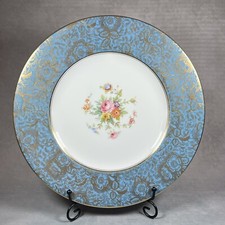 Minton Brocade Aqua Floral &