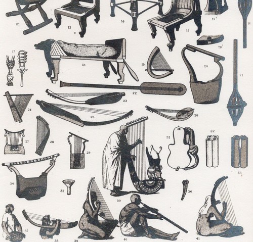 Egyptian furniture - egyptian, &
