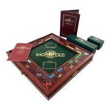 1991 Franklin Mint Deluxe Monopoly Collector's Edition Wood Board Game New