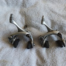 Used Pair Of Promax/Tektro ? Alloy Dual Pivot Brakes Calipers. Silver.