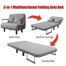 Double Fabric Sofa Bed Sleeper