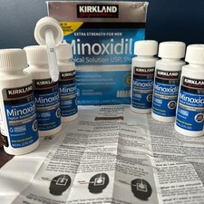 6 Months - Kirkland Hair Minoxidil 5% Men .- With Pipette Officially licensed. ✅