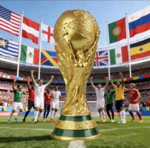 World cup trophy replica - world, |