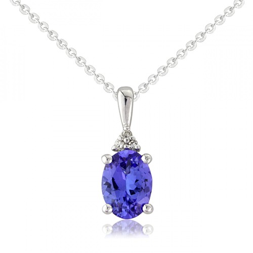 9ct white gold tanzanite - 9ct,