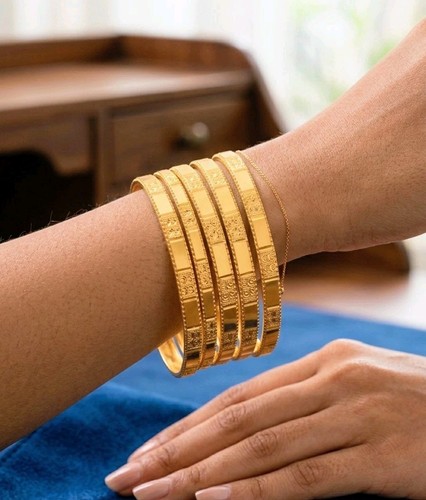 Ethnic bangles 22k gold - ethnic,
