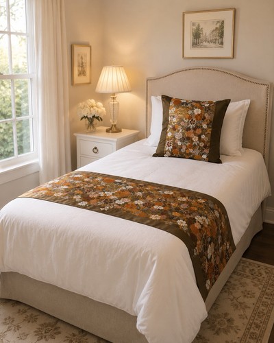 Japanese obi bed runner - obi, &