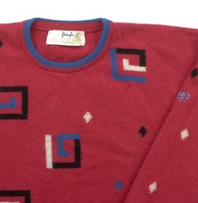 Pringle Sports Wool Jumper Mens Size L Large Pullover Sweater Made in Scotland