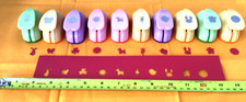 Set of 10 Cutting Paper Punches Arts & Paper Crafts-Punch 6.5x3.5cm-Cutout 1.4cm